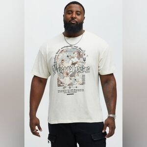 Fearless Divinity Graphic Cream T-Shirt